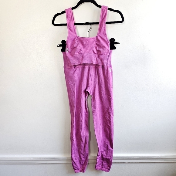 New FP Movement Good Karma Confetti Pink Top/Leggings Set XS/S Top + M/L Bottom - Picture 7 of 14